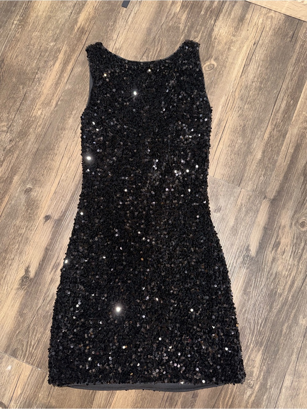Princess Polly Black Sequin Mini Dress